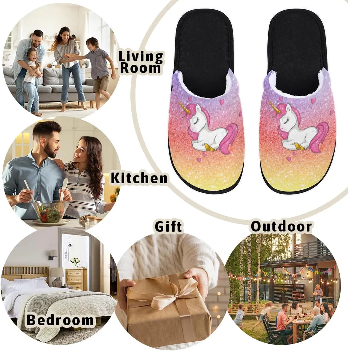Pineapple Fruit Soft Women Slippers Cozy House Shoes Lightweight Fuzzy Slippers Memory Foam Slippers for Women Indoor and Outdoor