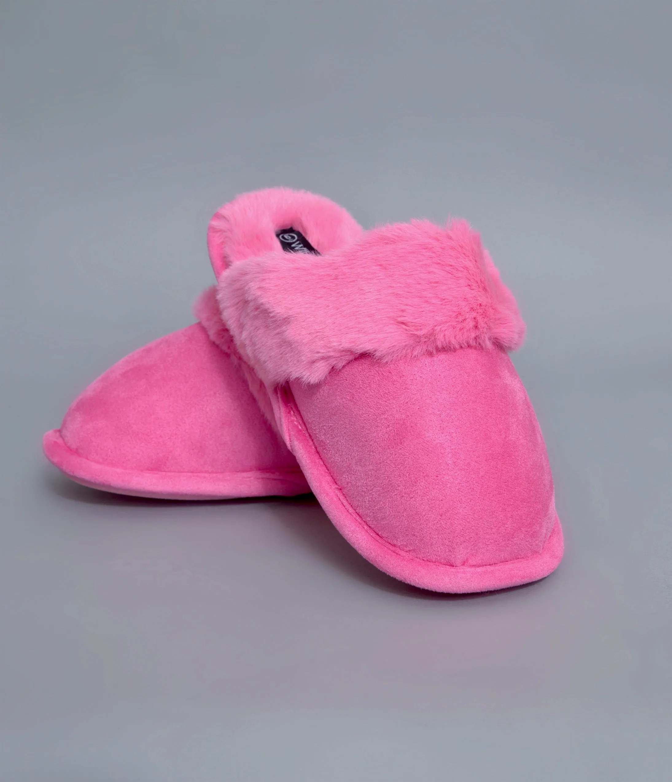 Pink Cozy Fuzzy Soft Faux Fur Slippers