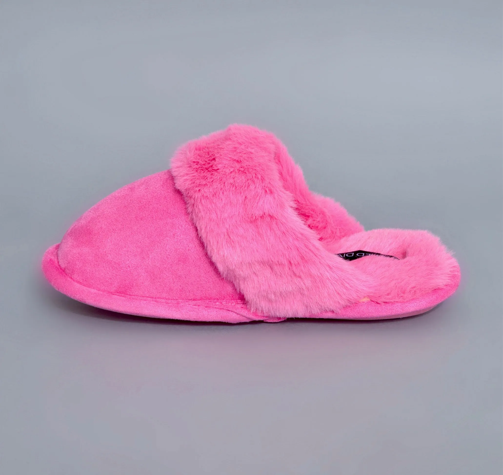 Pink Cozy Fuzzy Soft Faux Fur Slippers
