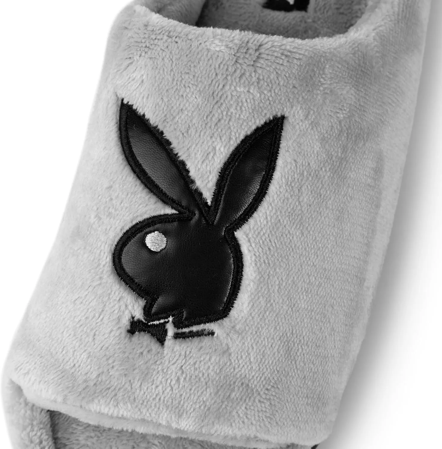 PLAYBOY Unisex-Adult Adjustable Cozy Plush Velour Memory Foam Indoor Outdoor Soled Slipper in Sizes S-XL