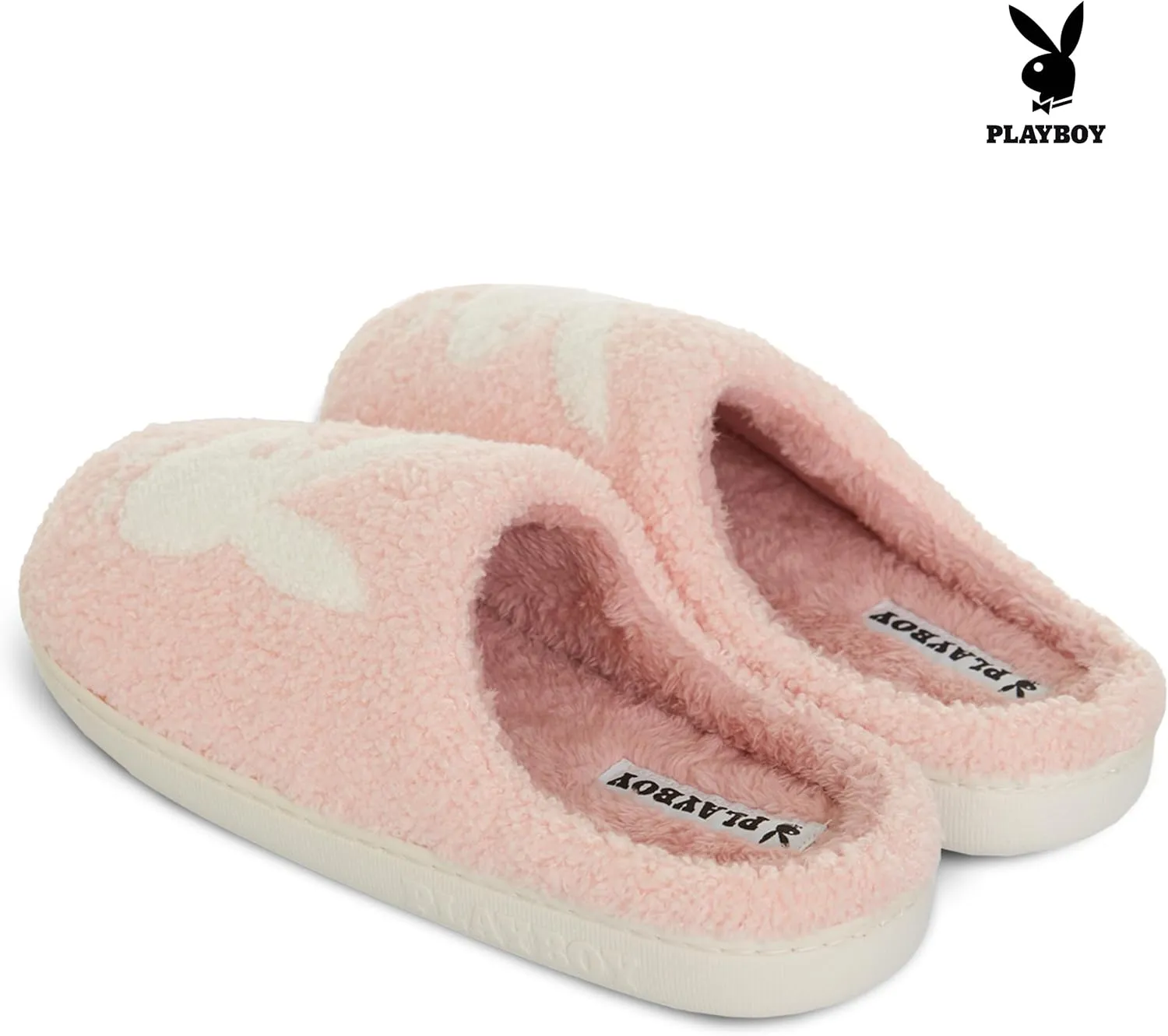 Playboy Womens Slippers Gifts for Women Extra Cozy Fuzzy House Slippers Slip On
