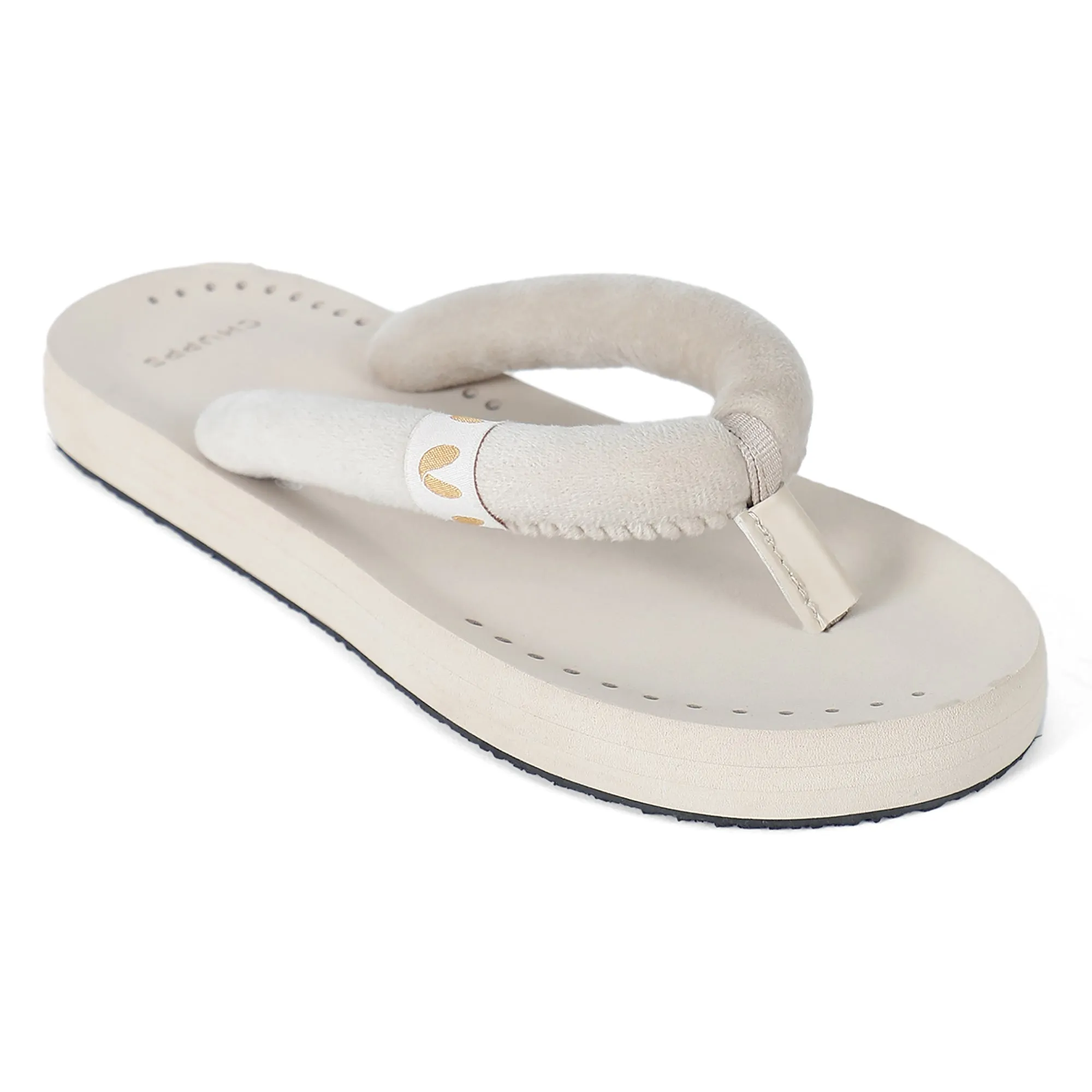 Plush Beige V-Straps