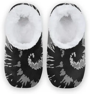 Poeticcity Unisex Fuzzy House Slippers, Warm Fur Lining Shoes, Non-Slip Memory Foam Slippers M-XXL