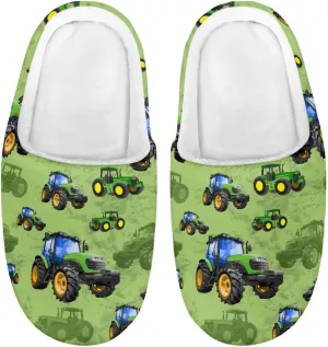 Polero Cute Printed Kids Slippers - Soft Plush Winter Slip On House Slippers