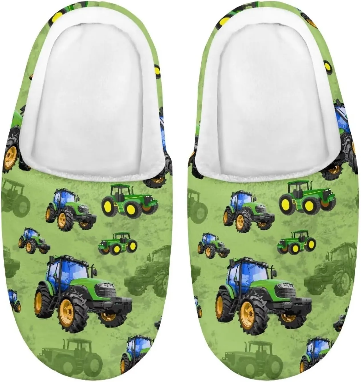 Polero Cute Printed Kids Slippers - Soft Plush Winter Slip On House Slippers