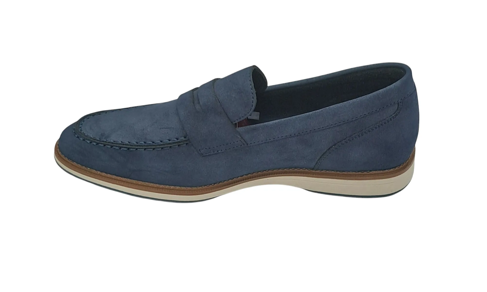 Pope Mens Puhoi Slip On Casual Shoe - French Blue