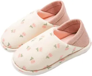 Premium Comfort Breathable Closed Back Thermal Cute Non Slip Women's Fuzzy House Slippers Indoor Soft Warm Kawaii Shoes
