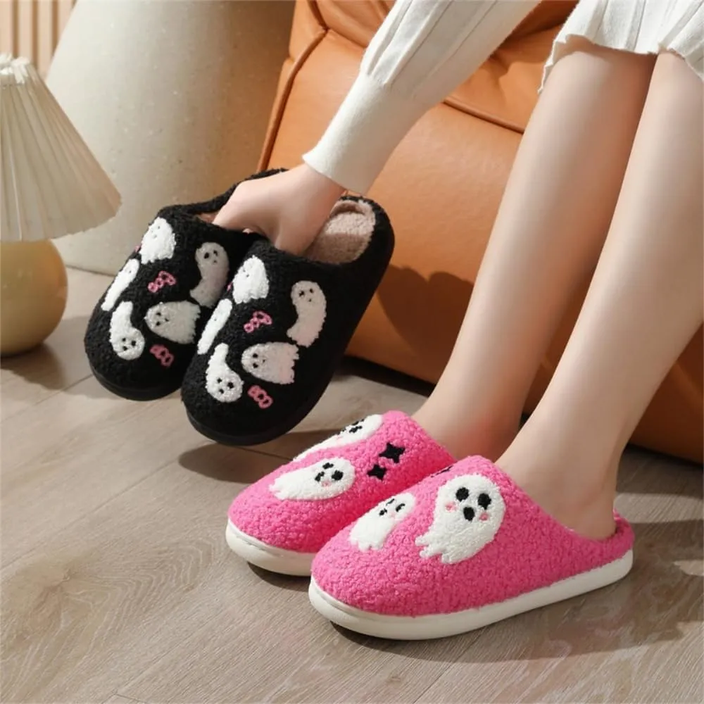 Premium Comfort Fleece Thermal Non Slip Women's Fuzzy House Slippers Indoor Soft Warm Cute Kawaii Shoes Cushion Sole
