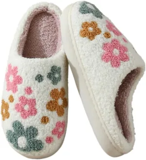 Premium Comfort Fleece Thermal Non Slip Women's Fuzzy House Slippers Indoor Soft Warm Cute Kawaii Shoes Cushion Sole