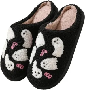 Premium Comfort Fleece Thermal Non Slip Women's Fuzzy House Slippers Indoor Soft Warm Cute Kawaii Shoes Cushion Sole