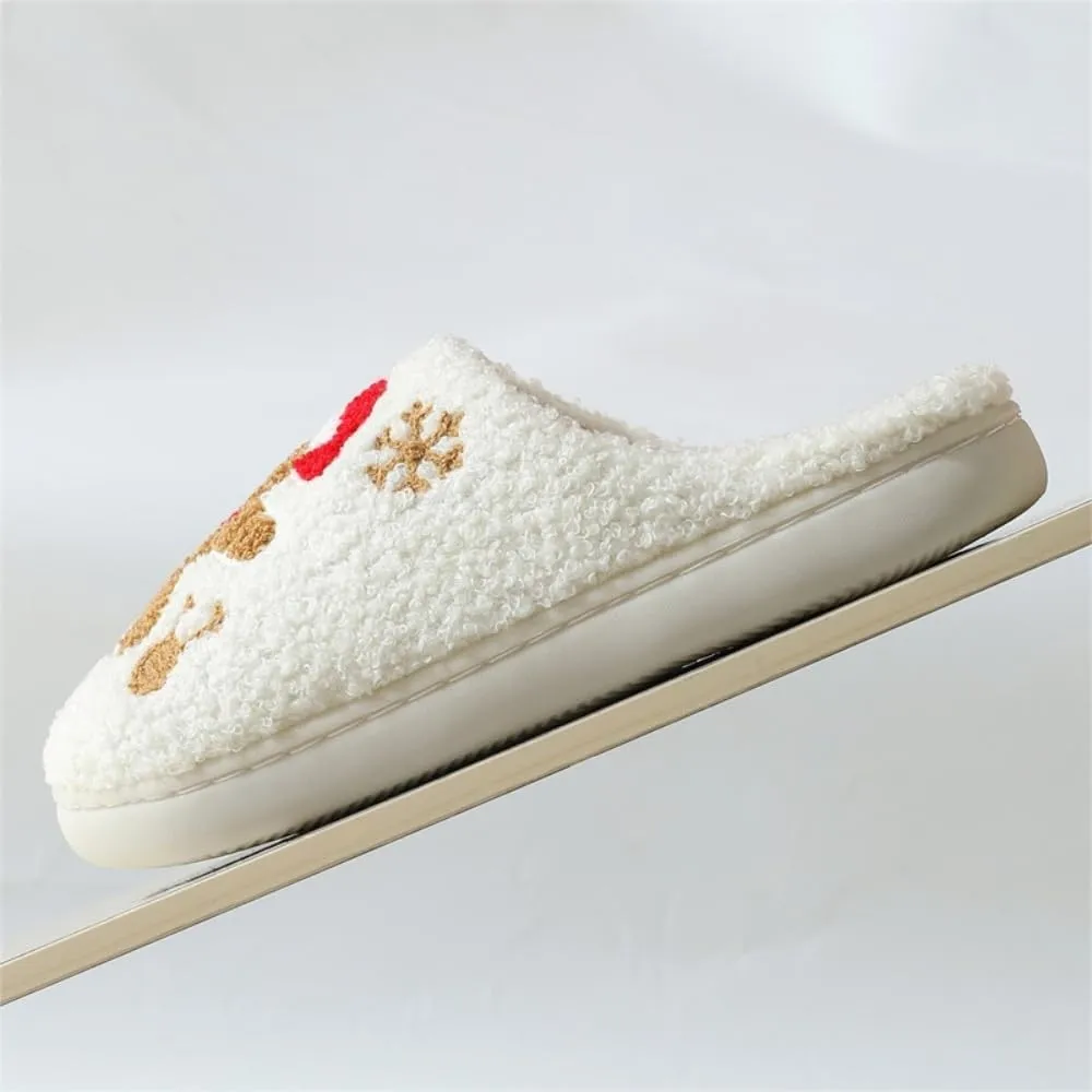 Premium Comfort Fleece Thermal Non Slip Women's Fuzzy House Slippers Indoor Soft Warm Cute Kawaii Shoes Cushion Sole
