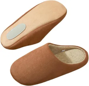 Premium Comfort Silent Quiet Sole Lightweight Non Slip Men's Fuzzy House Slippers Inddor Soft Warm Furry Shoes