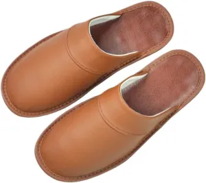 Premium Comfort Thermal Leather Stitch Nonslip Women's Fuzzy House Slippers Indoor Outdoor Soft Warm Shoes Plus Size