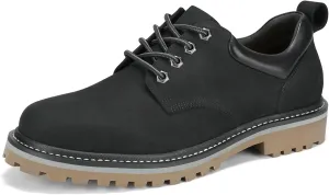 Premium Nubuck Craftsmanship More Upscale & Texture, Only Top Layer Cowhide Leather Used, Water Resistant & Non Slip, Casual Wide Platform Dress Work Shoes for Men Reminder: Plz Check Size Chart