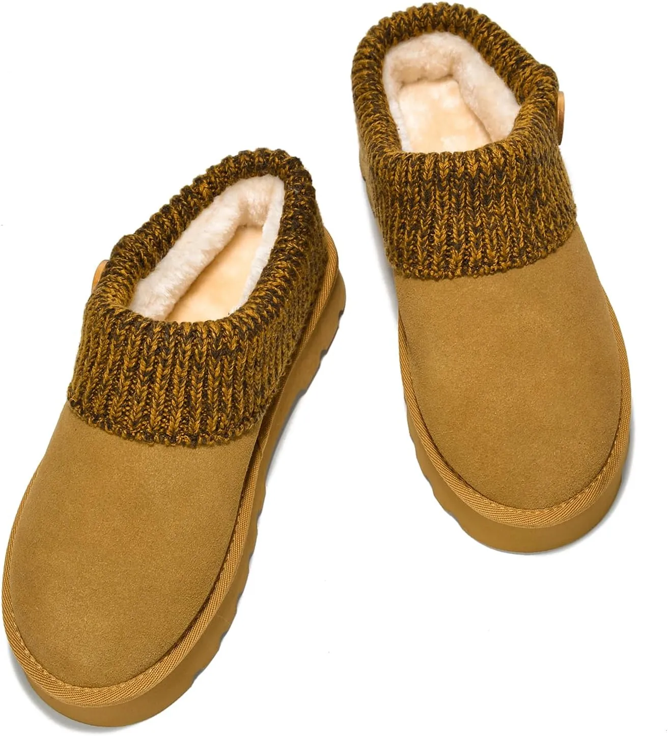 Project Cloud Womens Slippers with Memory Foam House Shoes & Fuzzy Slippers - Non-slip Fur Lining House Shoes for Women Footwear (Aspened)