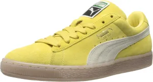 PUMA Men's Suede Classic Coastal Lace-Up Fashion Sneaker, Sunshine/White, 12 M US