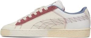 Puma Mens Suede Quilted Nation Lace Up Sneakers Shoes Casual - Red