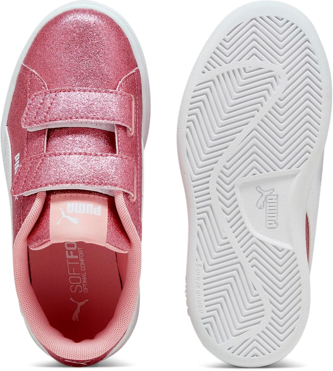 PUMA Unisex-Child Smash Hook and Loop Sneaker