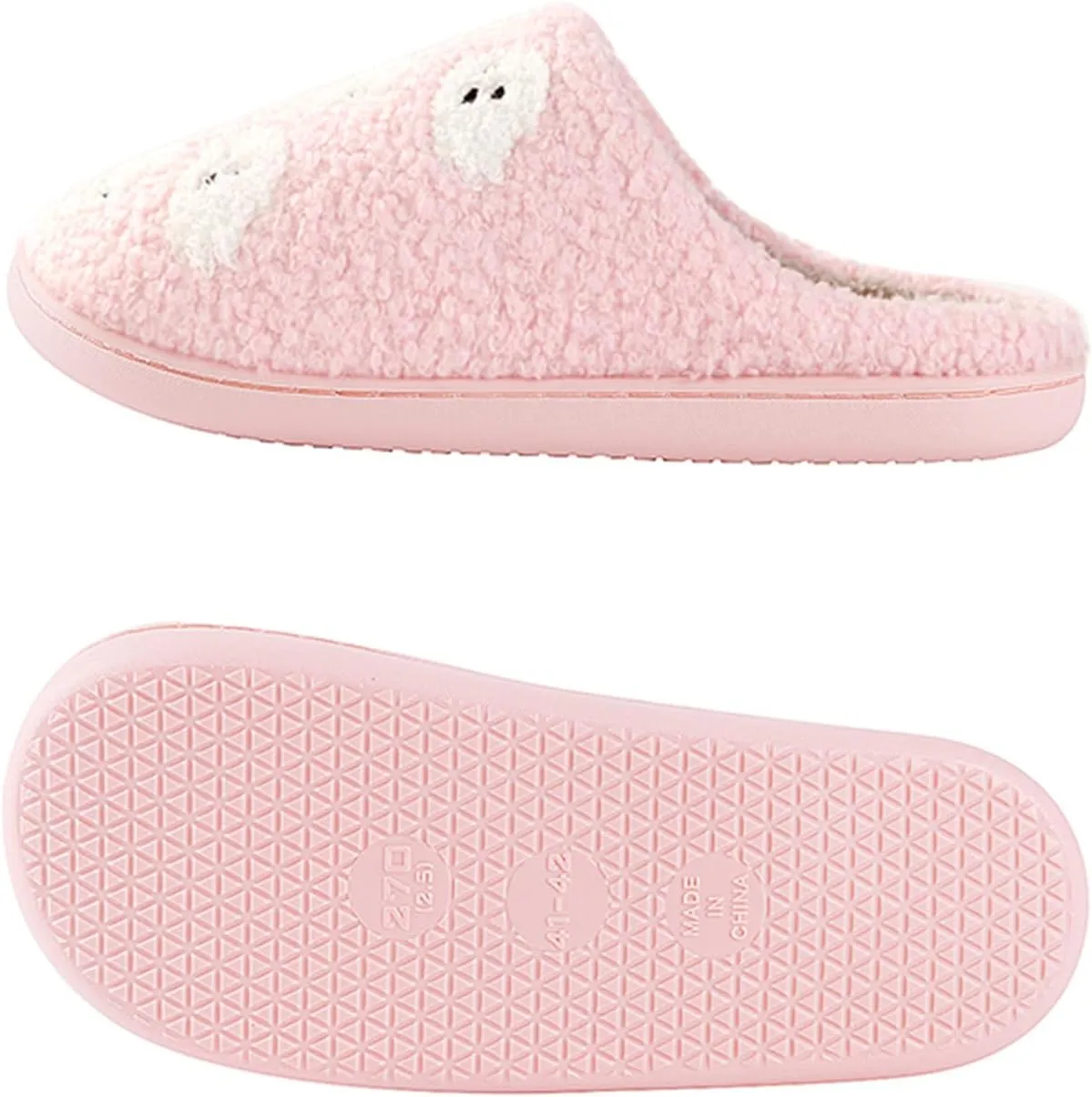 Pumpkin Slippers for Women Men Halloween Slippers Spooky Slides Soft Warm Plush House Shoes
