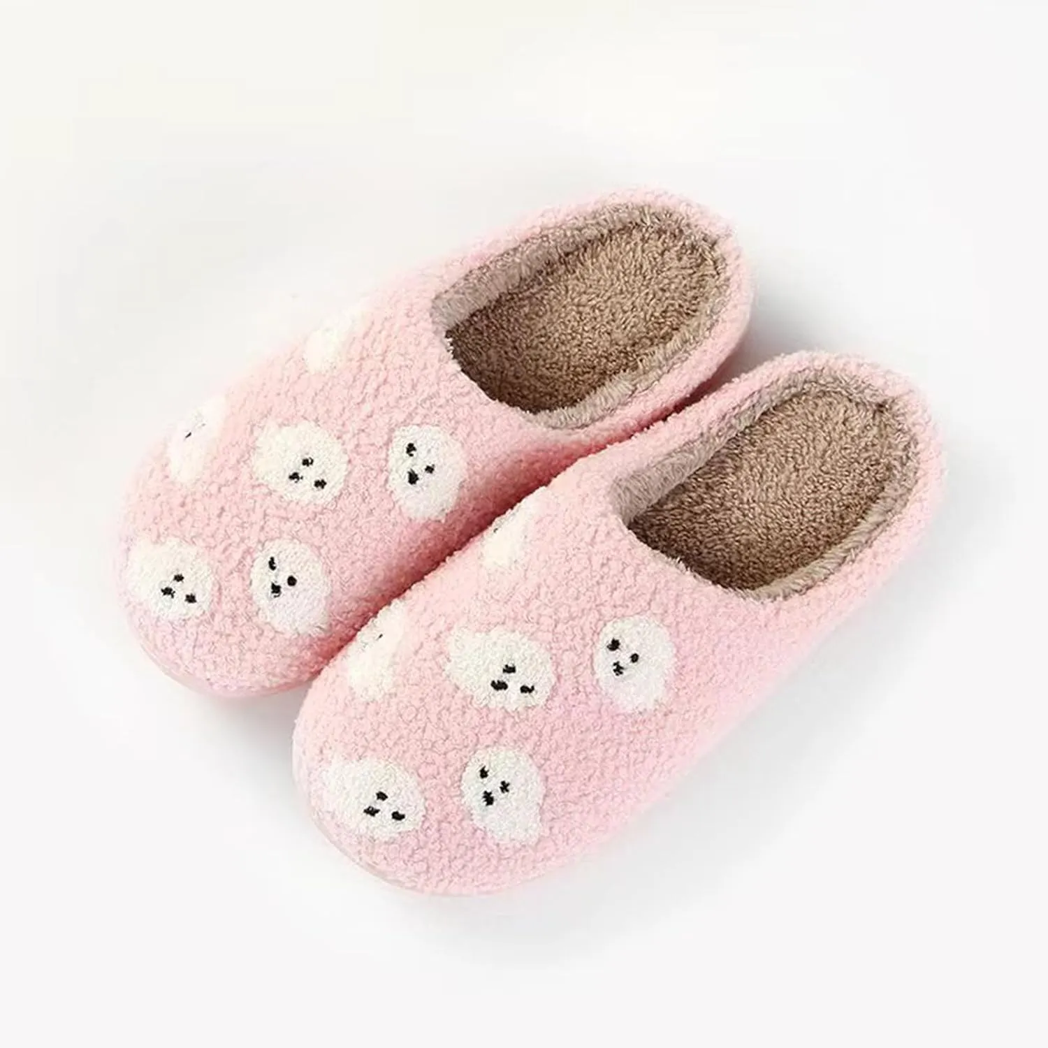 Pumpkin Slippers for Women Men Halloween Slippers Spooky Slides Soft Warm Plush House Shoes