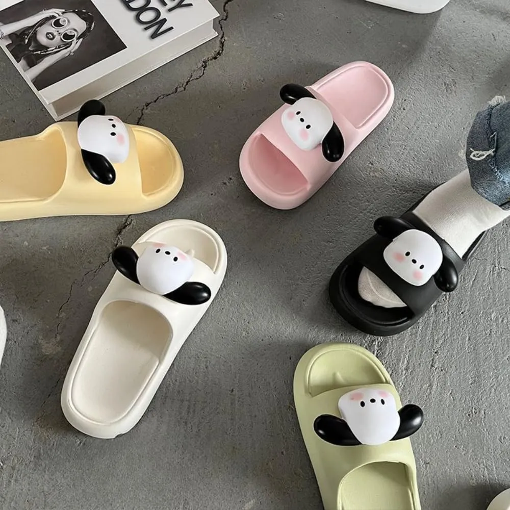 Puppy Slippers Lovely Indoor Bathroom Home Men Slippers Outside Wearing Couples Beach Slippers Women
