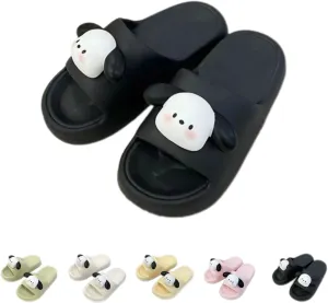 Puppy Slippers Lovely Indoor Bathroom Home Men Slippers Outside Wearing Couples Beach Slippers Women