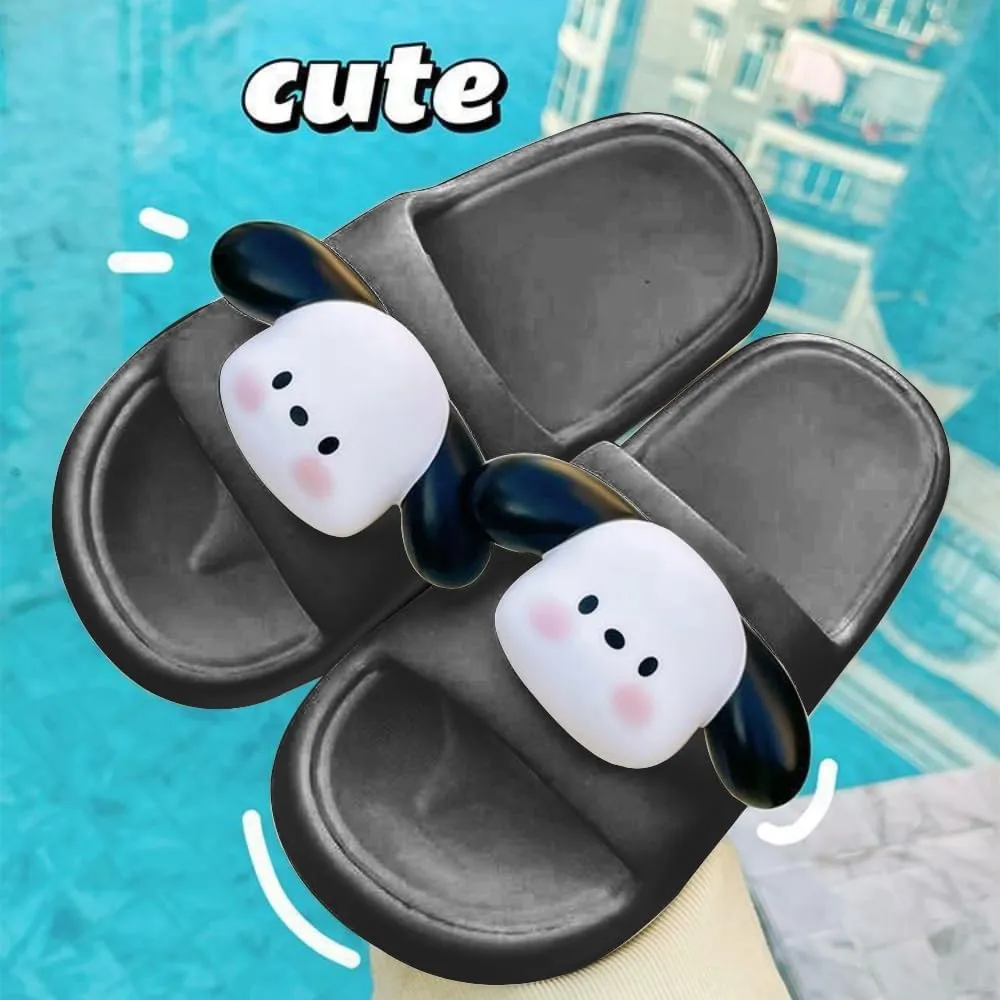 Puppy Slippers Lovely Indoor Bathroom Home Men Slippers Outside Wearing Couples Beach Slippers Women