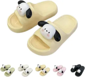 Puppy Slippers Lovely Indoor Bathroom Home Men Slippers Outside Wearing Couples Beach Slippers Women