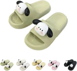 Puppy Slippers Lovely Indoor Bathroom Home Men Slippers Outside Wearing Couples Beach Slippers Women