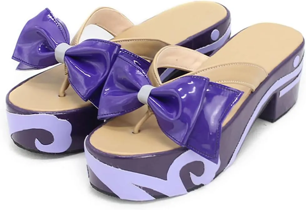 Qiqi Cosplay Shoes Keqing Boots Anime Characters Cosplay Shoes Cos Performance