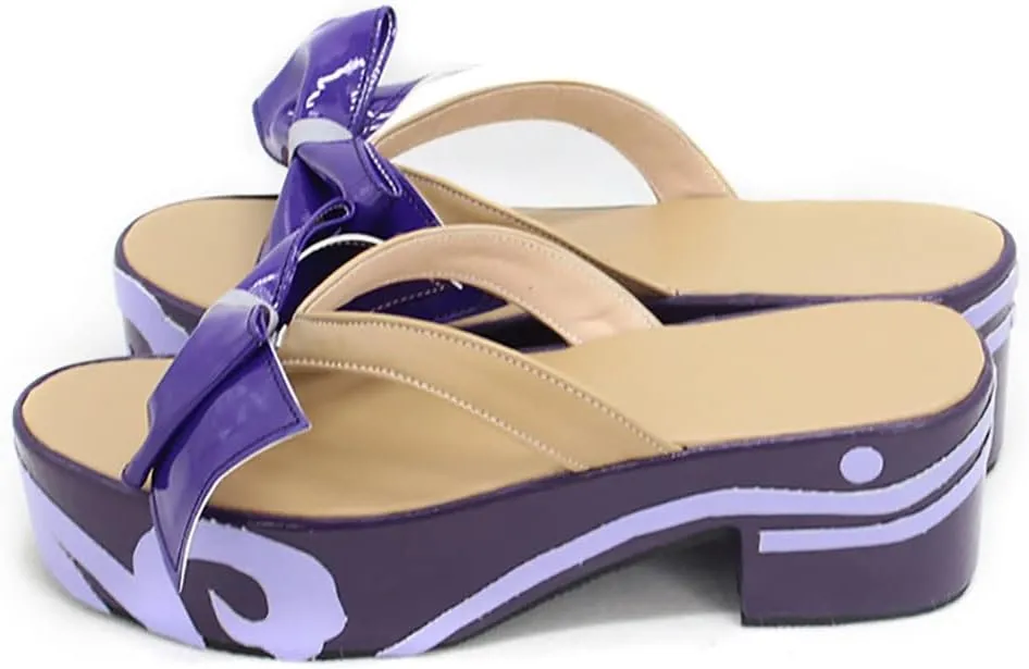 Qiqi Cosplay Shoes Keqing Boots Anime Characters Cosplay Shoes Cos Performance