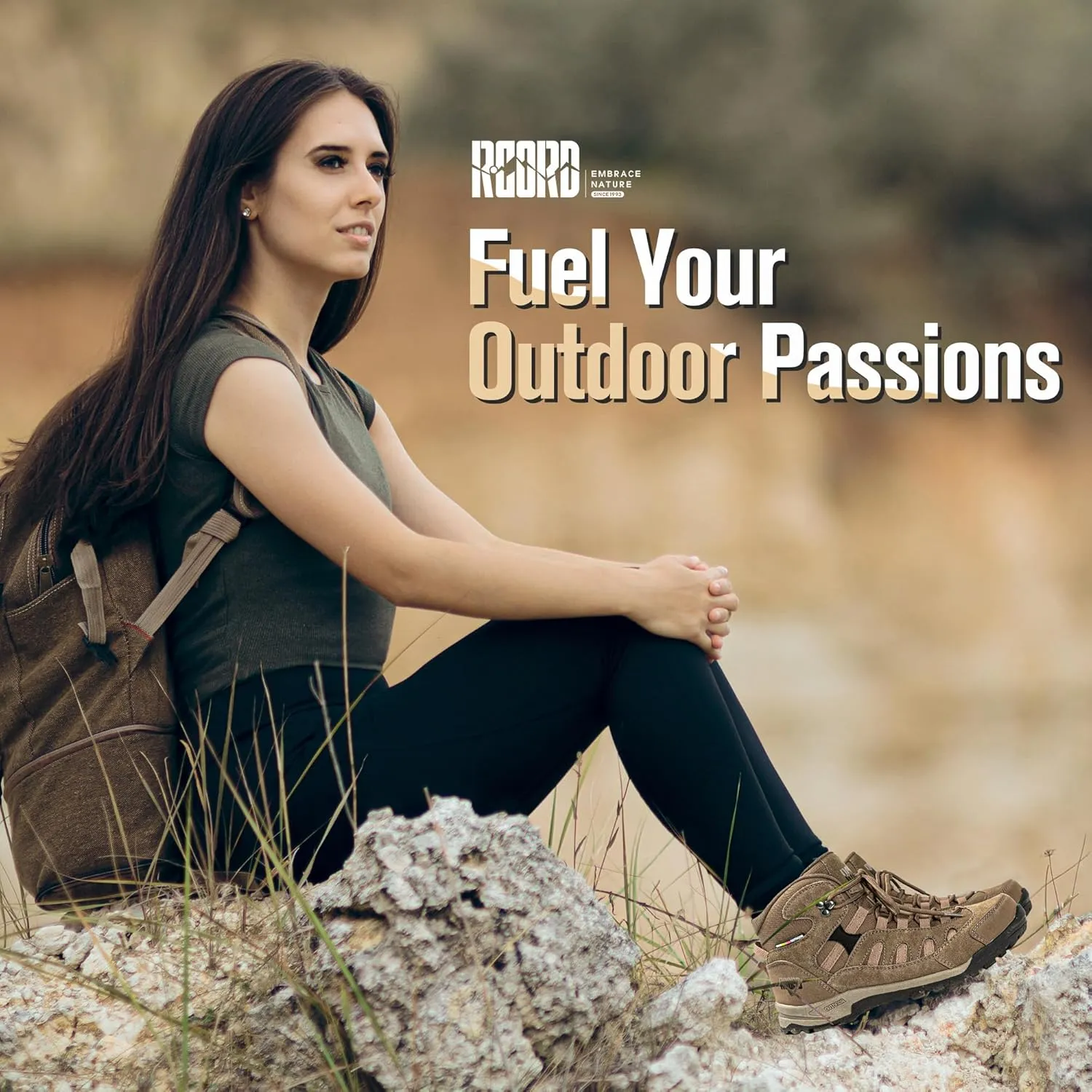 R CORD Hiking Boots Women Waterproof Non-Slip Womens Hiking Shoes Comfortable Outdoor Womens Hiking Boots Walking Boots Hiking Shoes Women
