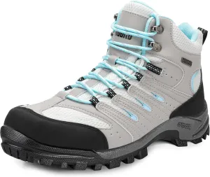 R CORD Hiking Boots Women Waterproof Womens Hiking Boots Comfortable Non-Slip Womens Hiking Shoes Walking Trekking Camping Tennis Sport Sneakers