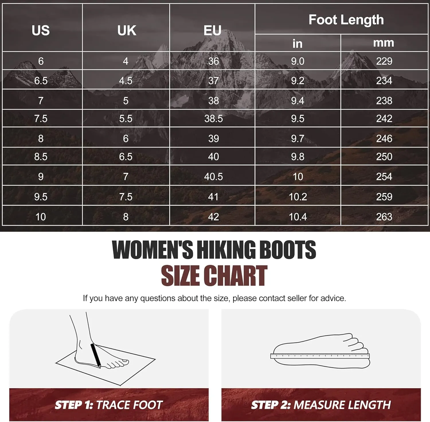R CORD Womens Hiking Boots Waterproof Womens Hiking Shoes Comfortable Non-Slip Breathable Hiking Boots Womens Outdoor Trekking Camping Boots Hiking Shoes