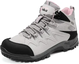 R CORD Womens Hiking Boots Waterproof Womens Hiking Shoes Comfortable Non-Slip Breathable Hiking Boots Womens Outdoor Trekking Camping Boots Hiking Shoes