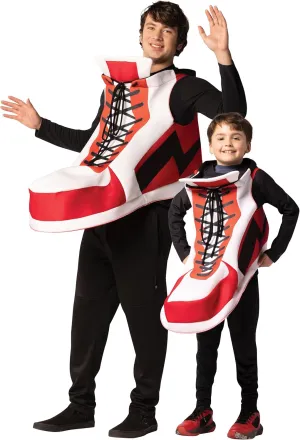 Rasta Imposta Hightop Sneaker Adults & Kids 7-10 Bundle Halloween Costume, Adult One Size & Child Size 7-10