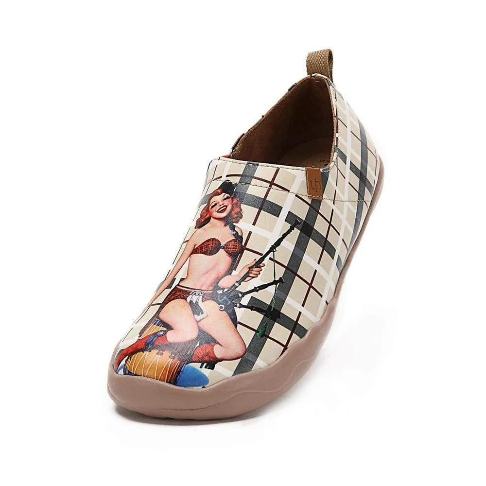 Real Scottish Microfiber Leather Stylish Flats