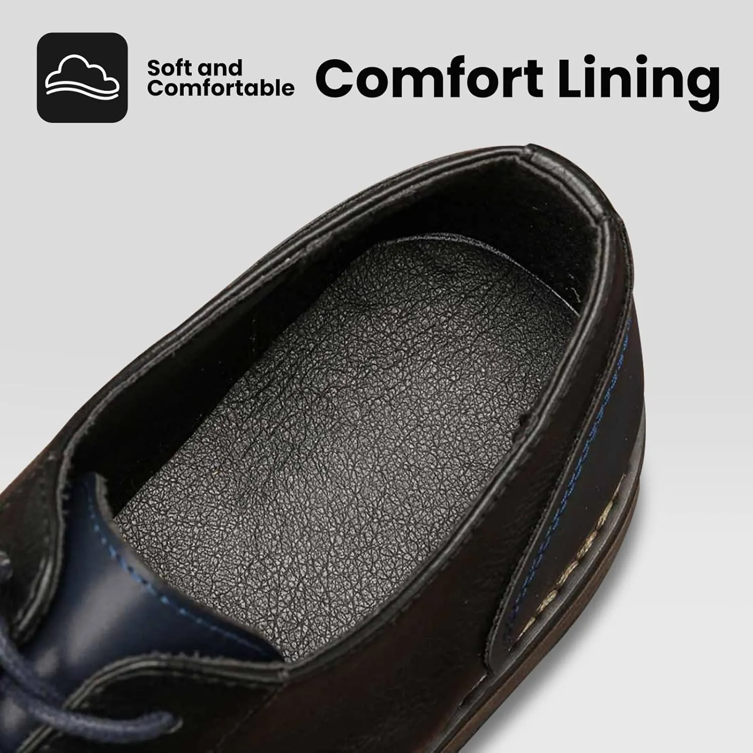 Recyphi Men's Casual Dress Shoes Orthopedic Shoes Business Oxford Derby Leather Shoes