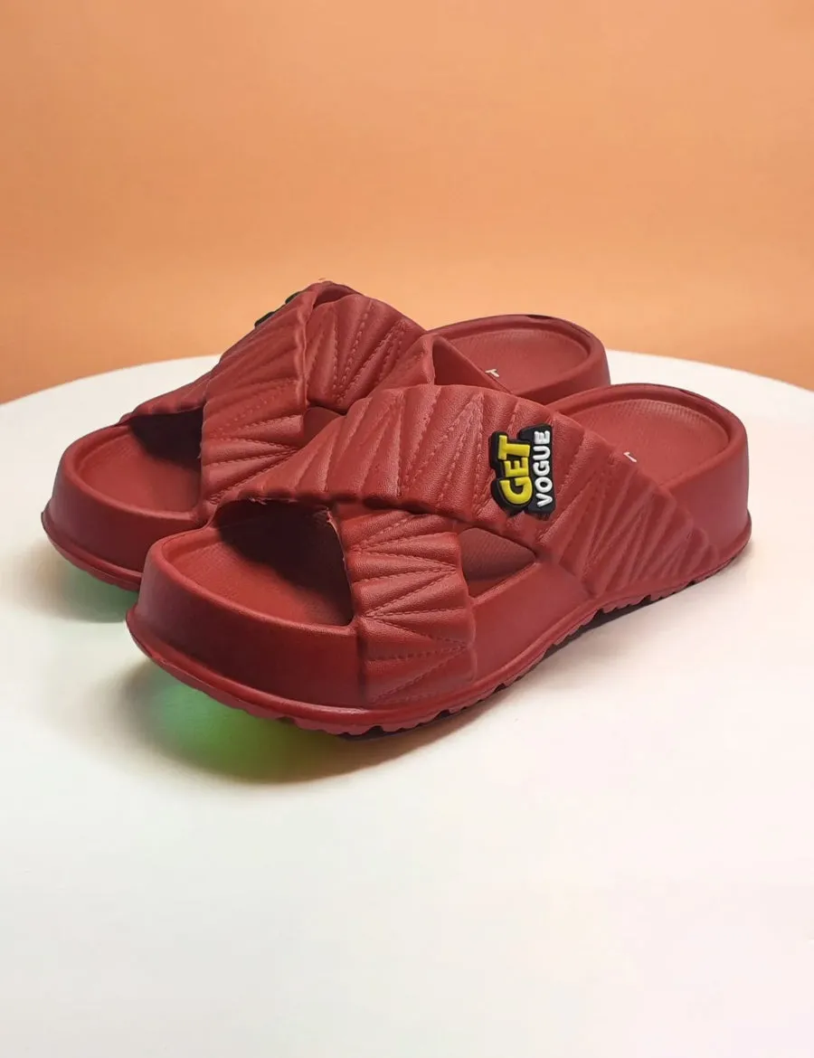 Red | Soft Slippers for women