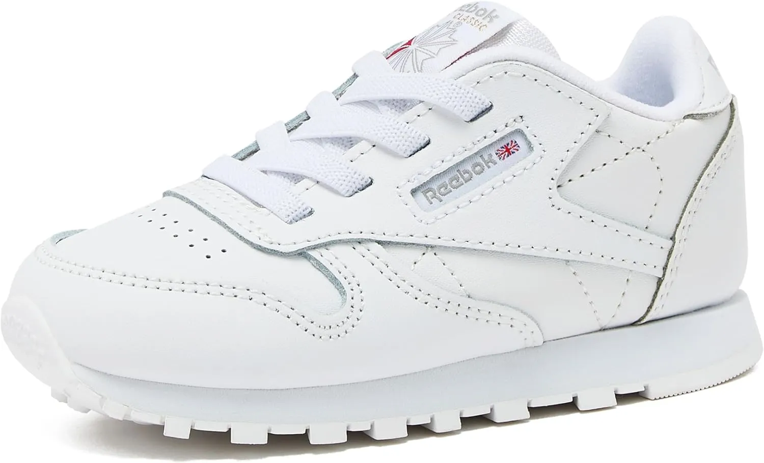 Reebok unisex baby Classic Leather Sneaker, White, 5.5 Infant US
