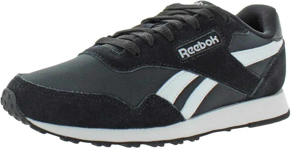 Reebok Womens Royal Ultra Canvas Low Top Lace Up Running, Black/White, Size 6.5