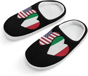 Remember Everyone Deployed Military R.E.D Funny Cotton Slippers Lightweight Memory Foam Anti-Skid Sole Indoor House Shoes