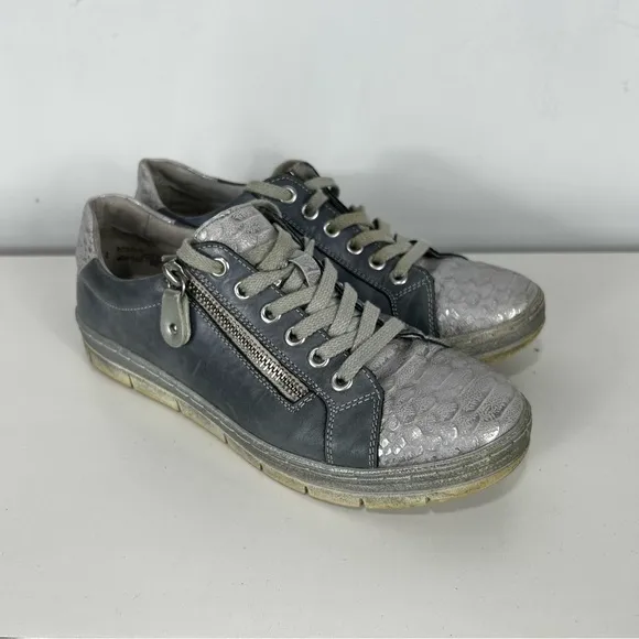 REMONTE blue leather sneaker