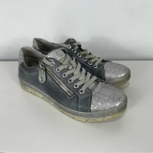 REMONTE blue leather sneaker