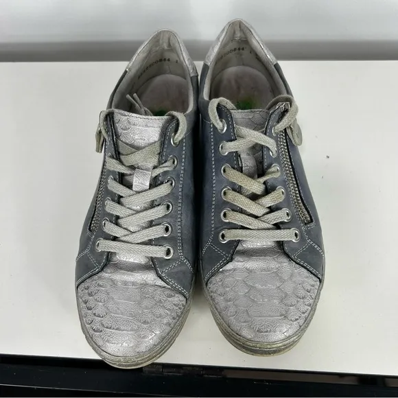 REMONTE blue leather sneaker