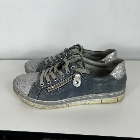 REMONTE blue leather sneaker