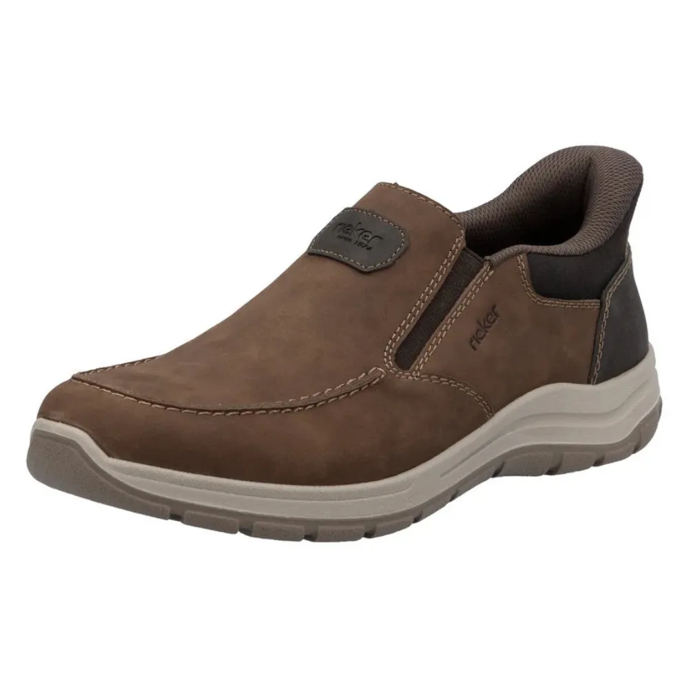 Rieker Todd 55 Brown Leather Slip-On Shoe (Men's)