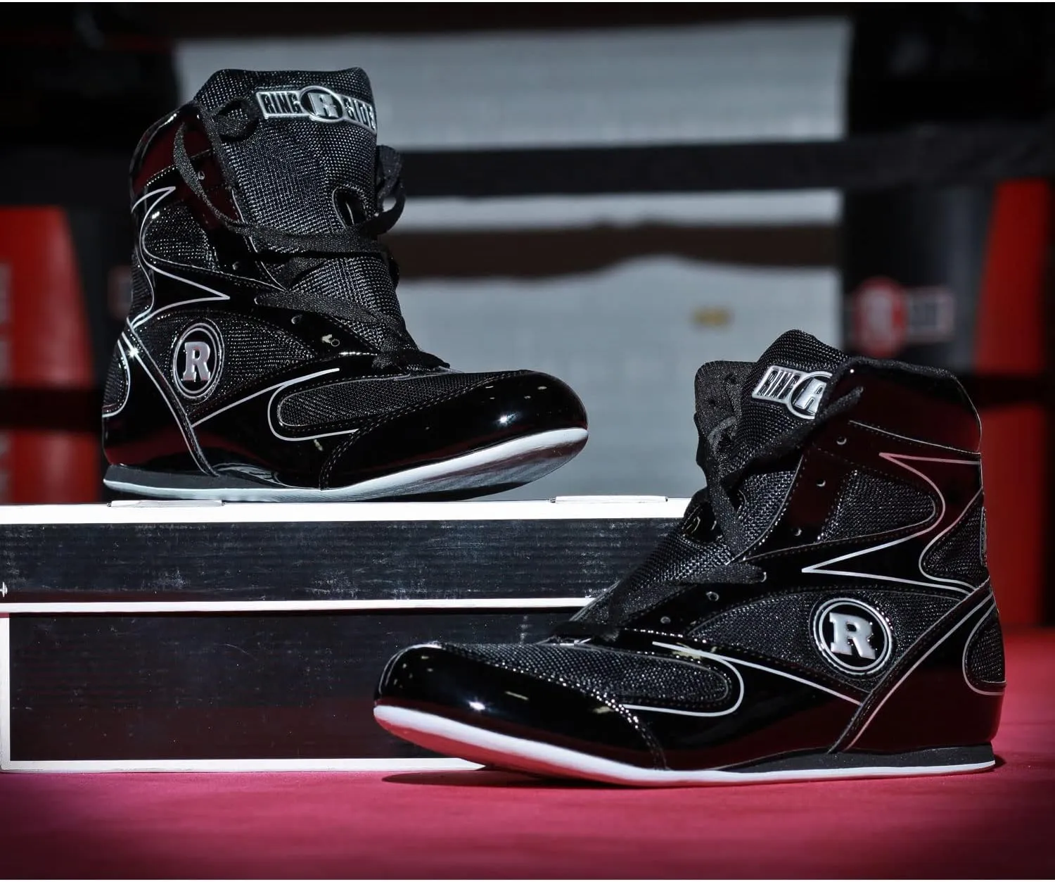 Ringside Undefeated Boxing Shoes, Synthetic Leather Shoes for Men and Women, Lightweight, High-Top Ankle Shoes for Boxing, Workout, Training, and Competition, Available in Different Sizes (2-13)