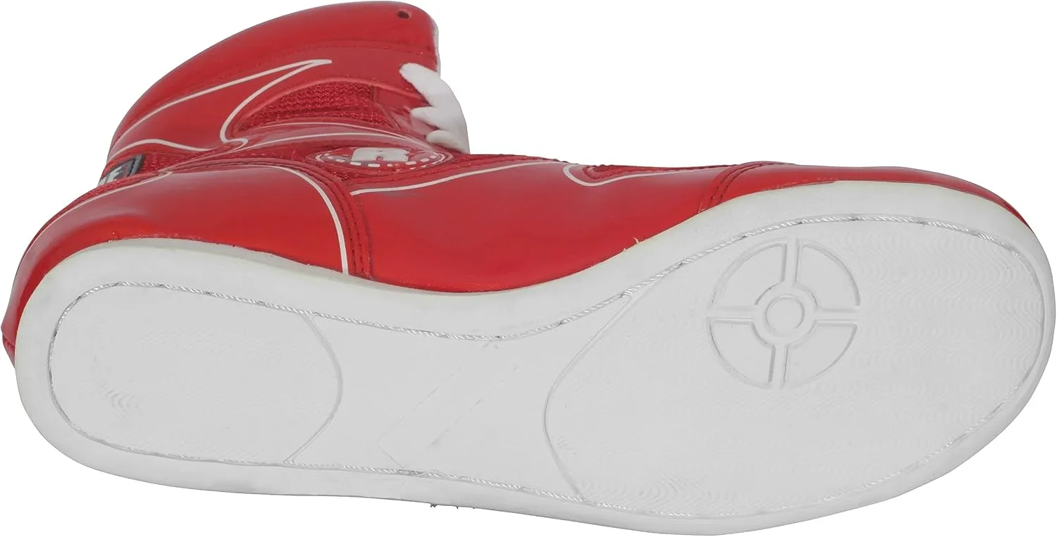 Ringside Undefeated Boxing Shoes, Synthetic Leather Shoes for Men and Women, Lightweight, High-Top Ankle Shoes for Boxing, Workout, Training, and Competition, Available in Different Sizes (2-13)