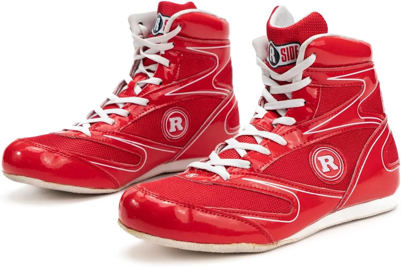 Ringside Undefeated Boxing Shoes, Synthetic Leather Shoes for Men and Women, Lightweight, High-Top Ankle Shoes for Boxing, Workout, Training, and Competition, Available in Different Sizes (2-13)
